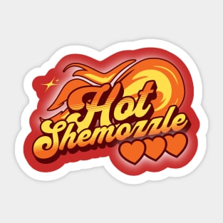 Funny Jewish Yiddish - Hot Shemozzle Sticker